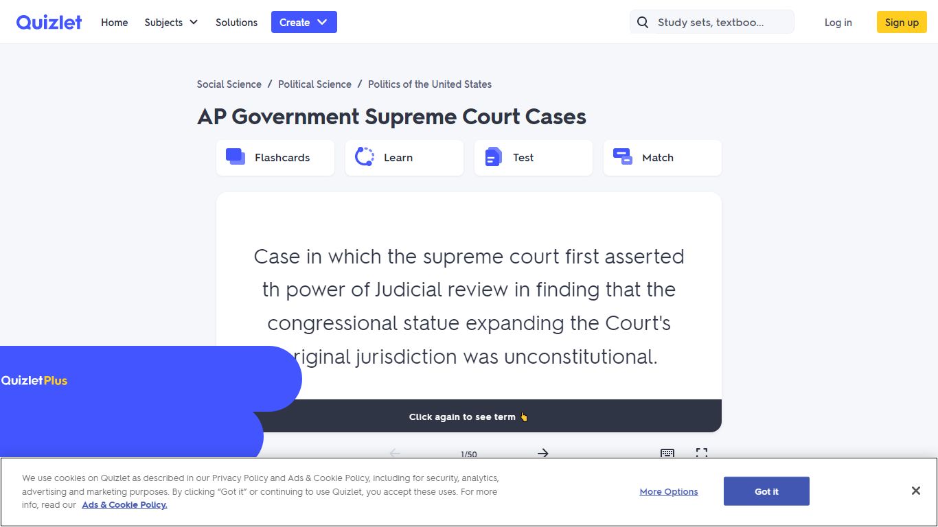 AP Government Supreme Court Cases Flashcards | Quizlet