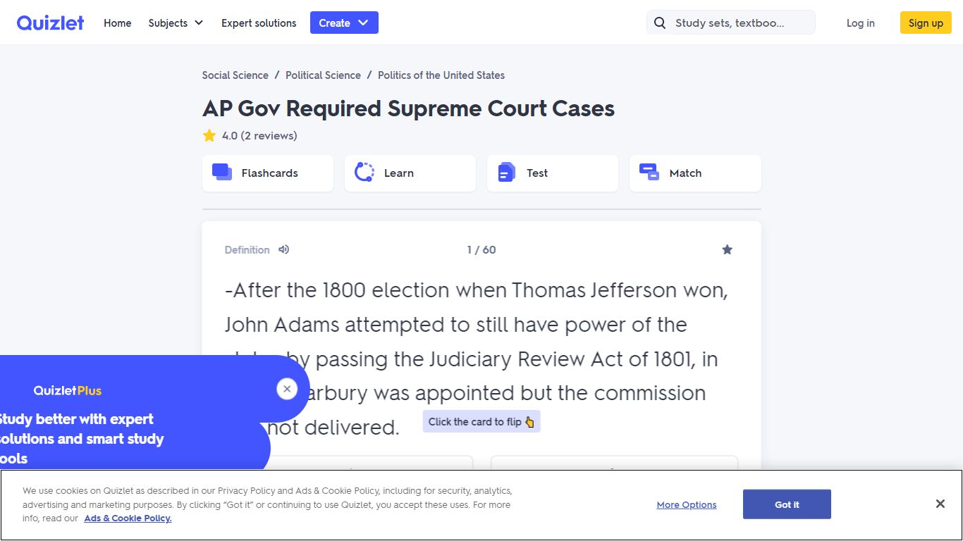 AP Gov Required Supreme Court Cases Flashcards | Quizlet